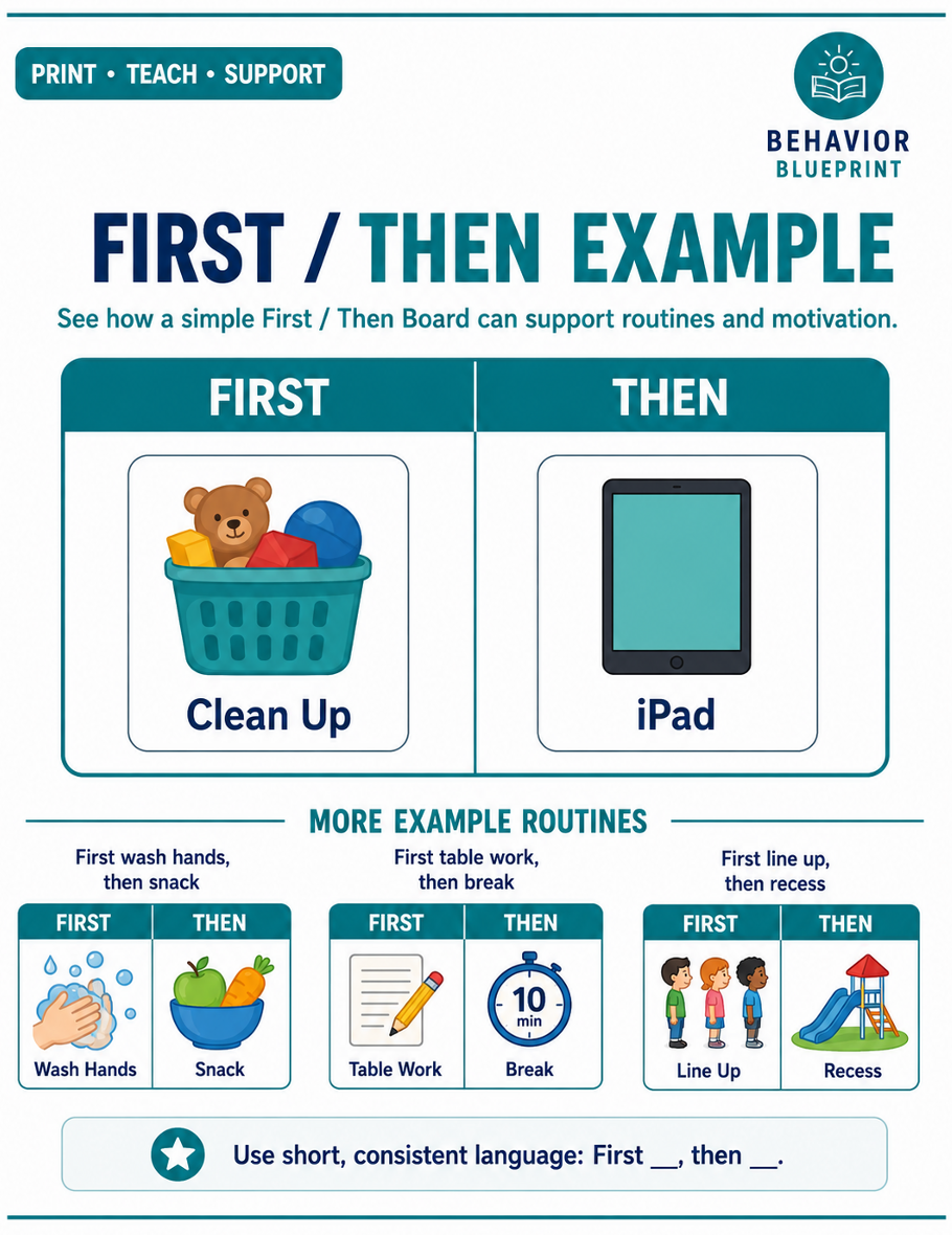 Visuals Starter Pack: 35+ printable behavior support tools you can use today